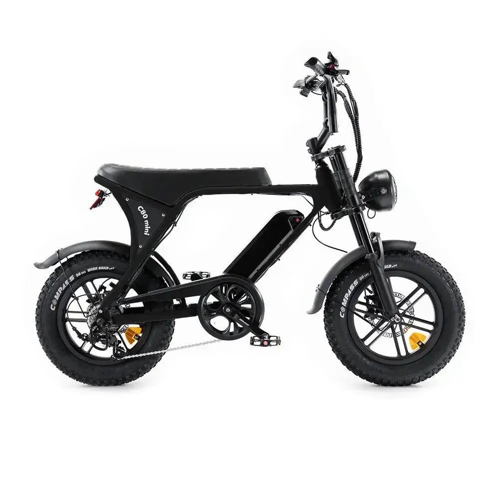 Ouxi C80 Mini Fatbike Zwart