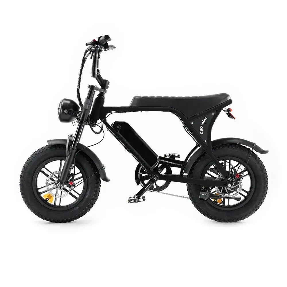 Ouxi C80 Mini Fatbike Zwart