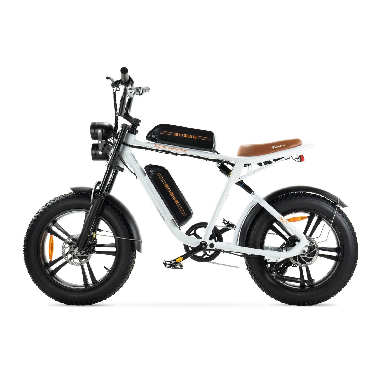 ENGWE M20 Fatbike dubbele accu – Wit