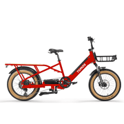 Tomos ET 02 E-Cargo Fat 2 Longtail glossy rood