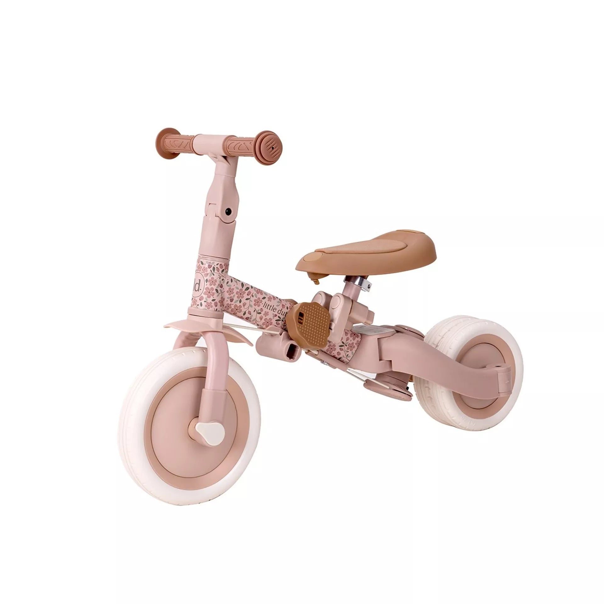 Little Dutch Driewieler + duwstang roze