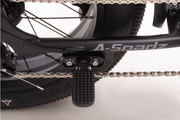 close up van a-spadz voetpedaal grip oppervlakte