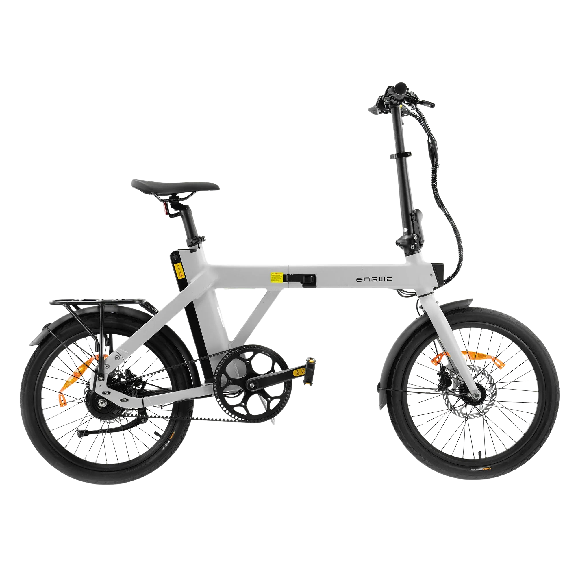 engwe vouwfiets zijaanzicht kleur wit snel goedkoop betrouwbaar 
