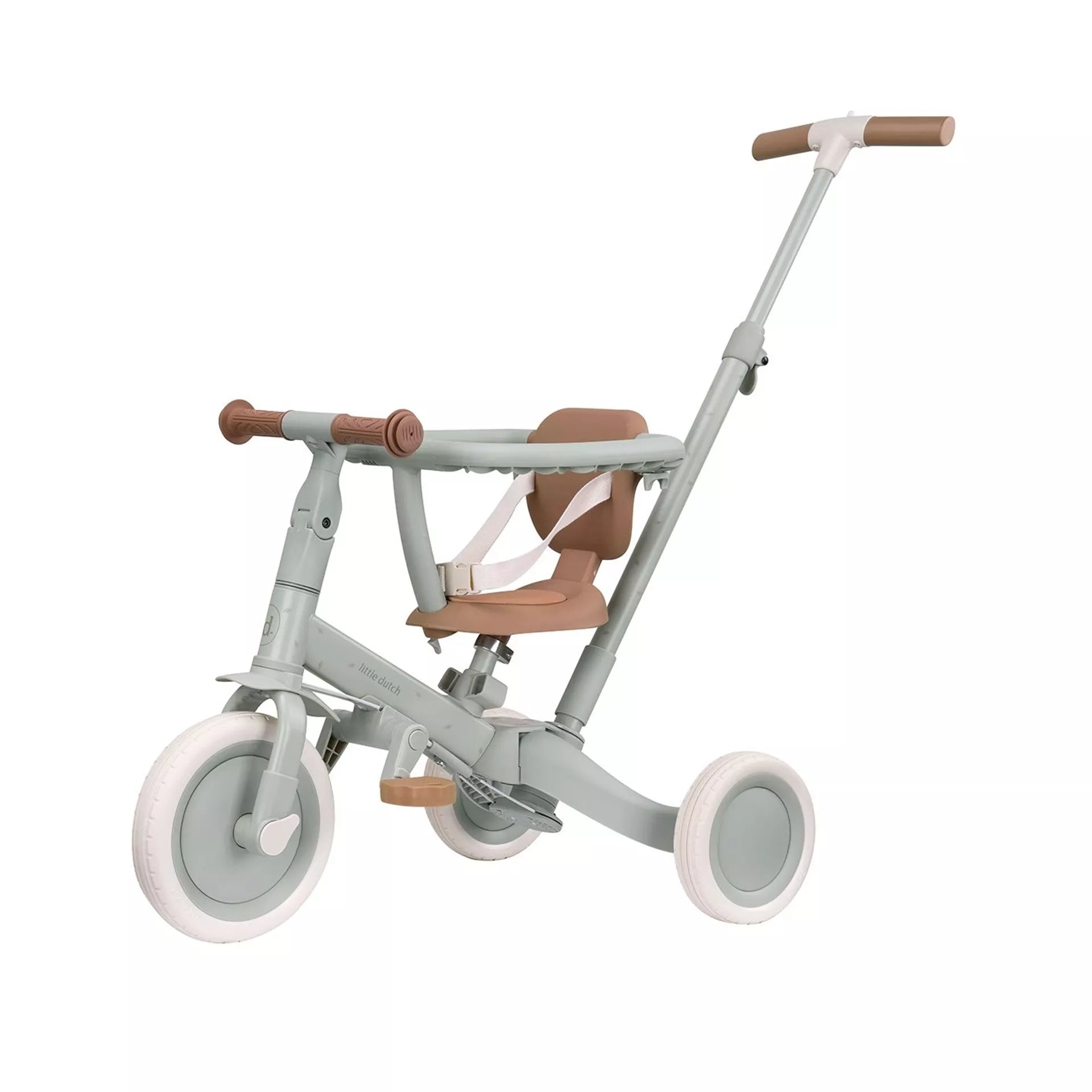 Little Dutch Driewieler + duwstang groen